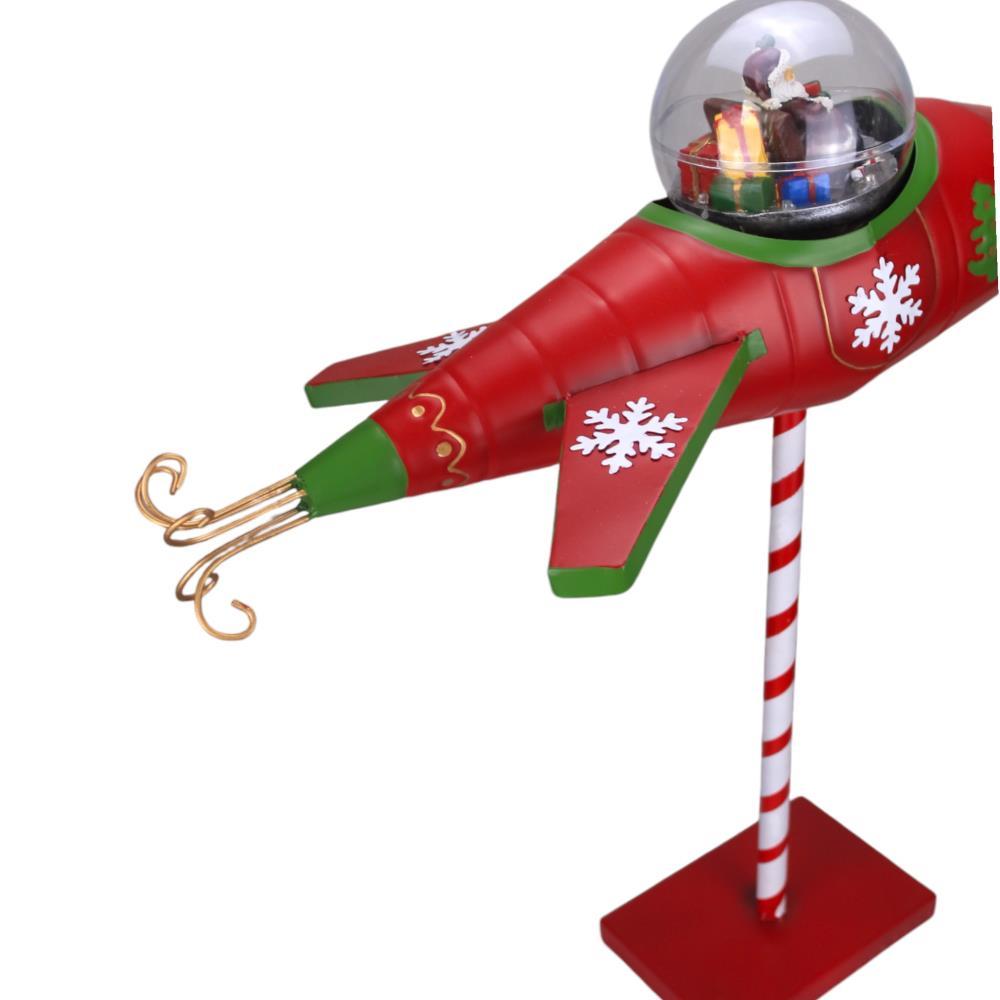Pai Natal no Foguetão c/Led