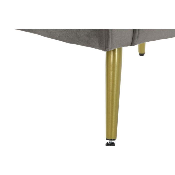 Cadeirão Cinzento e Dourado