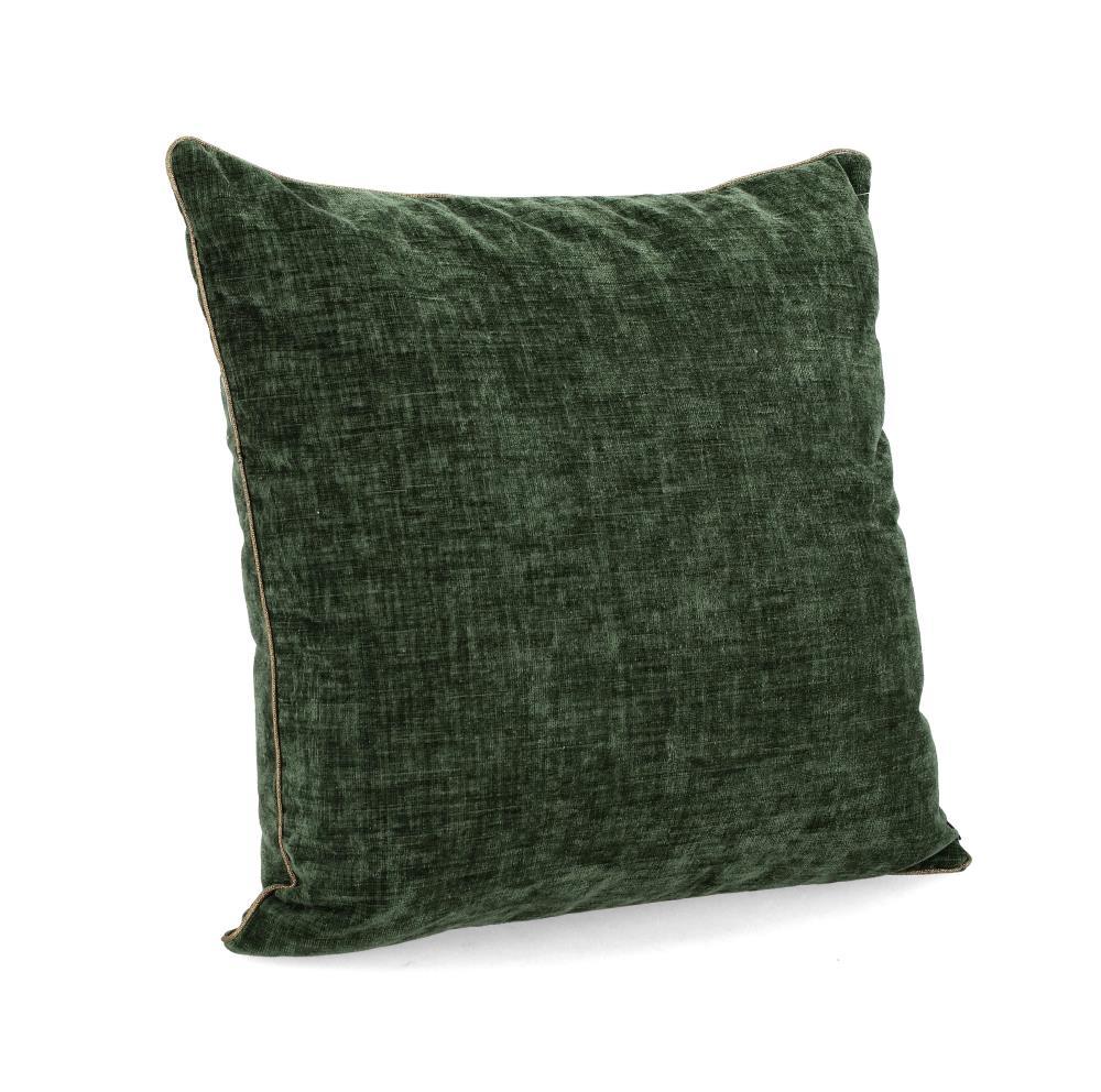 Almofada de Natal Verde com Rebordo Dourado