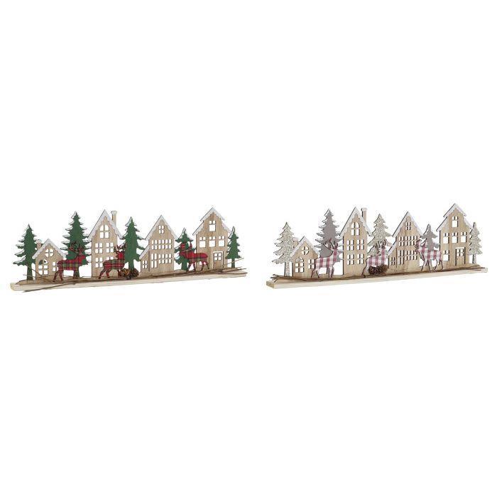 Decoração de Natal Casas 14cm 1 Unidade