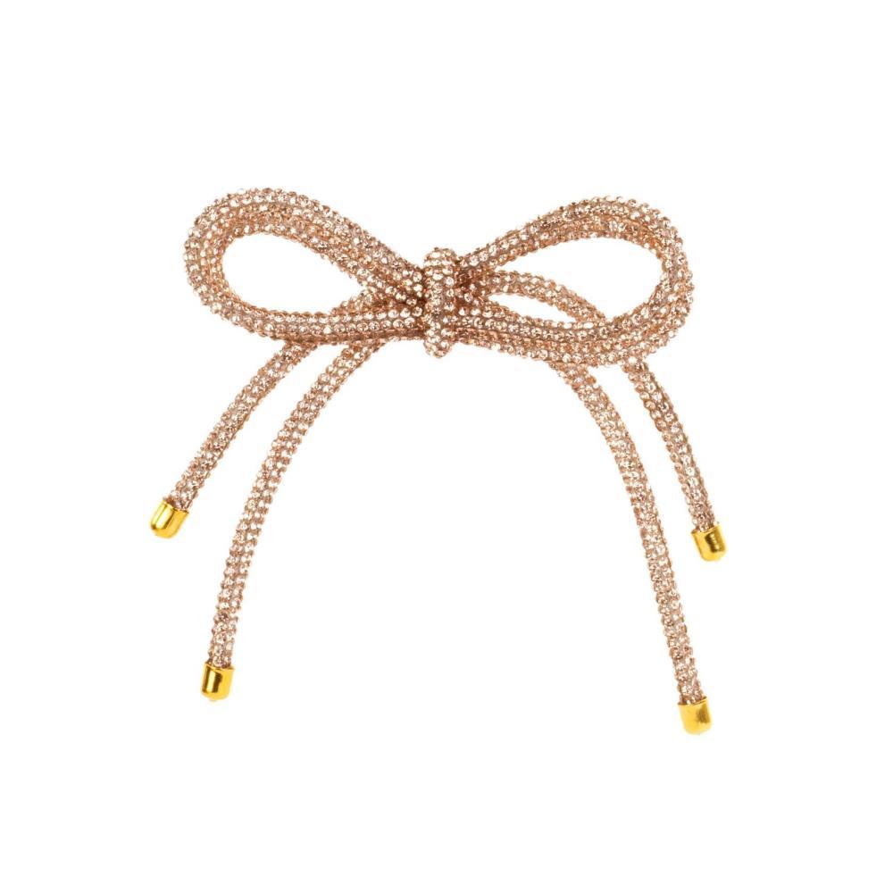 Enfeite de Natal Laço Dourado Conjunto de 4 Unidades