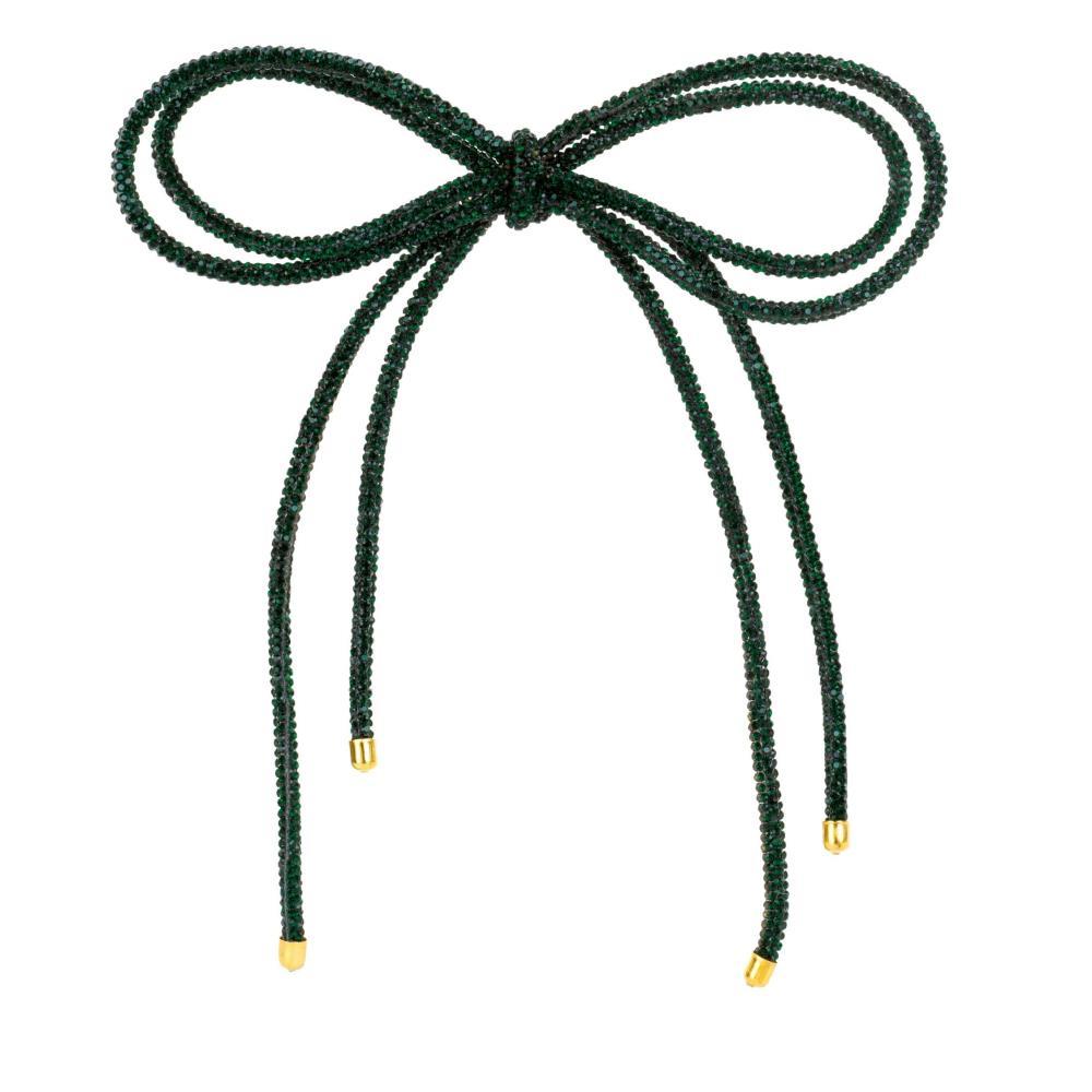 Enfeite de Natal Laço Verde Conjunto de 4 Unidades