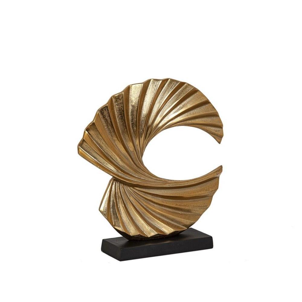 Escultura Alumínio Dourado