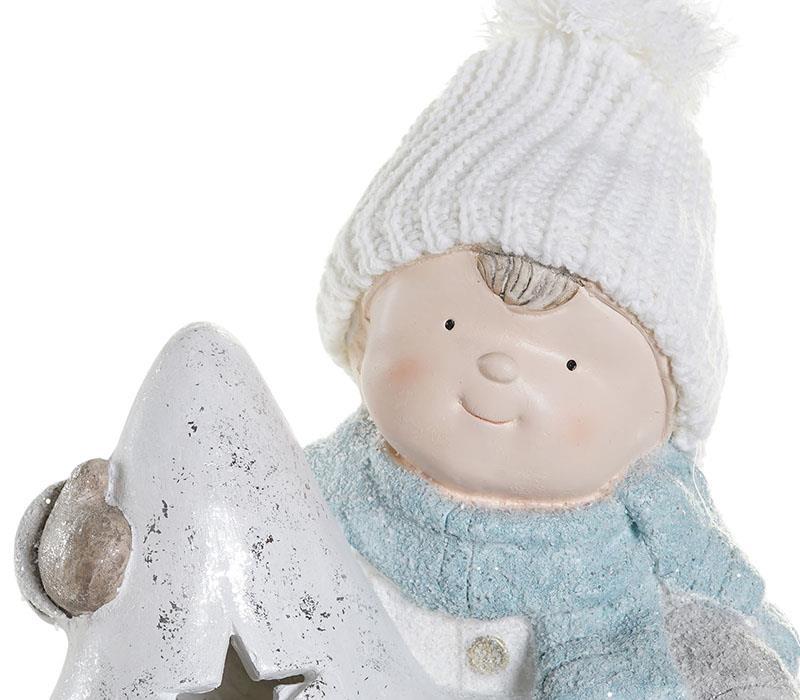 Figura de Natal c/Led Meninos 45cm
