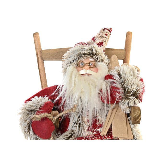 Pai Natal na Cadeira Vermelho 35cm