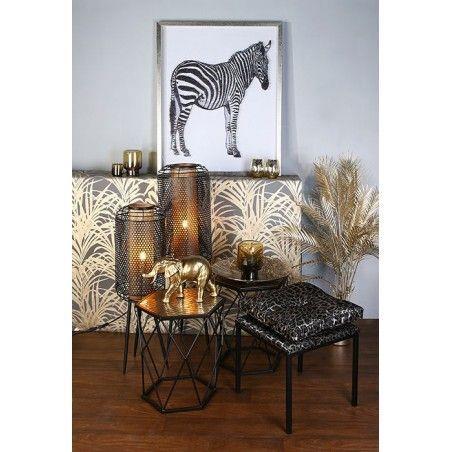 Candeeiro de Pé Industrial Preto 27x93