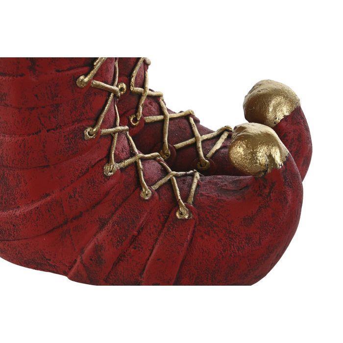 Vaso Botas de Natal Vermelho 38cm