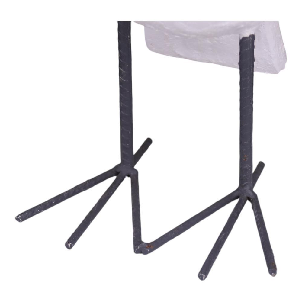 Figura de Natal Mocho Branco c/ Gorro