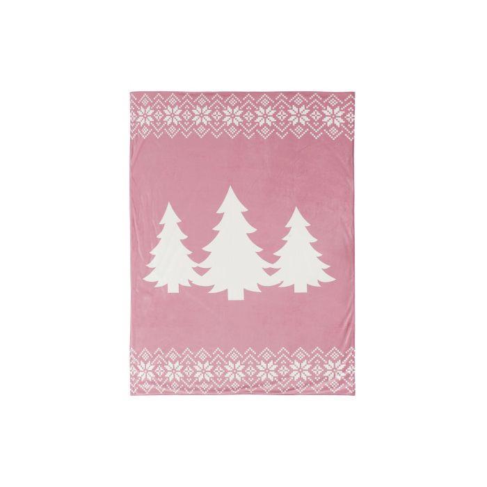 Manta Árvore de Natal Cor-de-Rosa