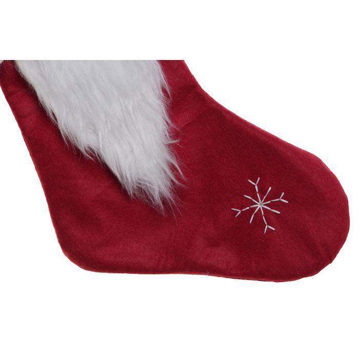 Meia de Natal Pai Natal Cinzento e Vermelho 1 Unidade