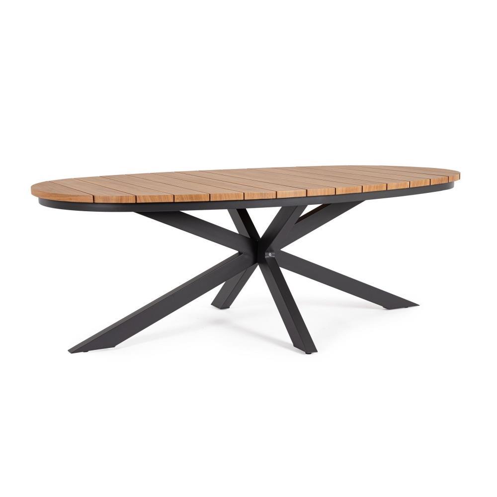 Mesa de Jardim Oval Zelmar Antracite