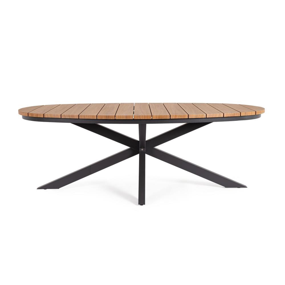 Mesa de Jardim Oval Zelmar Antracite