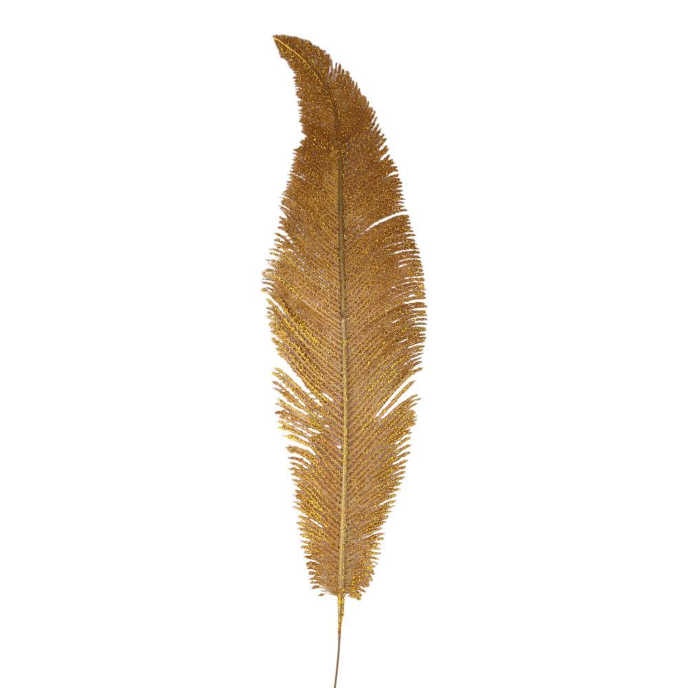 Pena de Natal Dourado 55cm