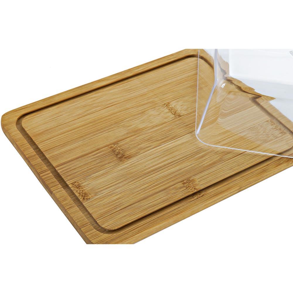 Recipiente Bambu e Acrilico c/tampa