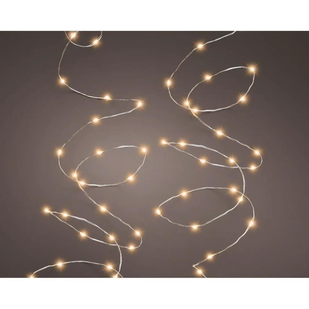 Luzes de Natal 6m 378 Microled Branco Quente
