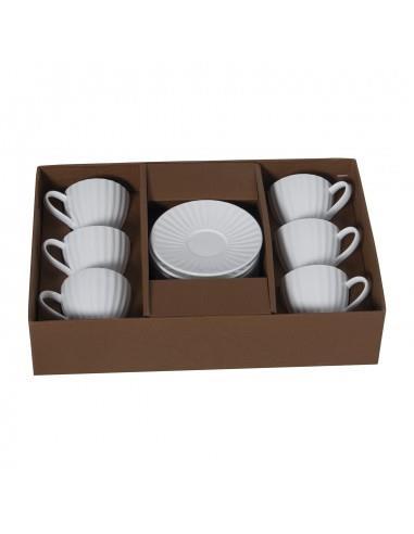 Conjunto 6 Chávenas de Café c/ Prato