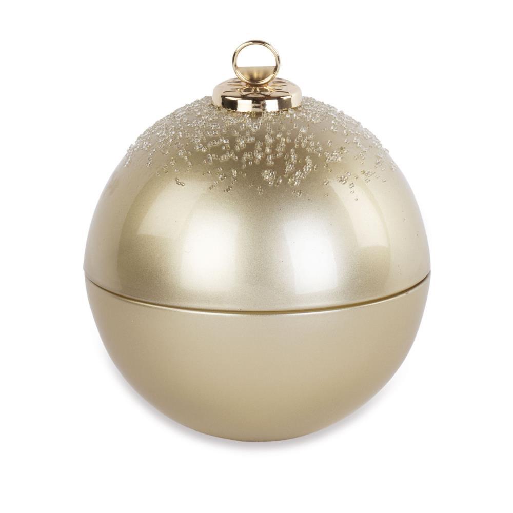 Vela Bola de Natal Dourda