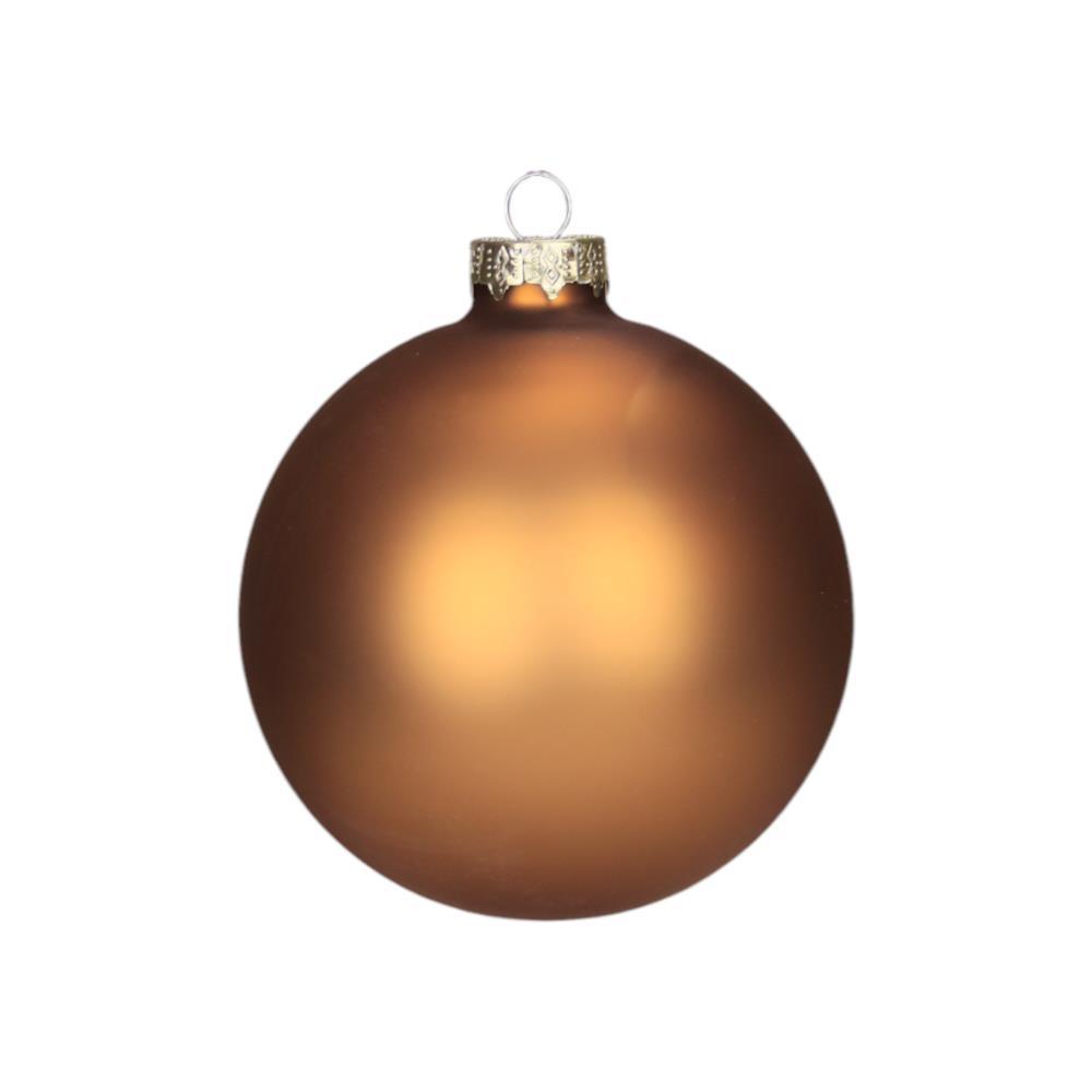Bola de Natal Caramelo Mate10cm 1 Unidade