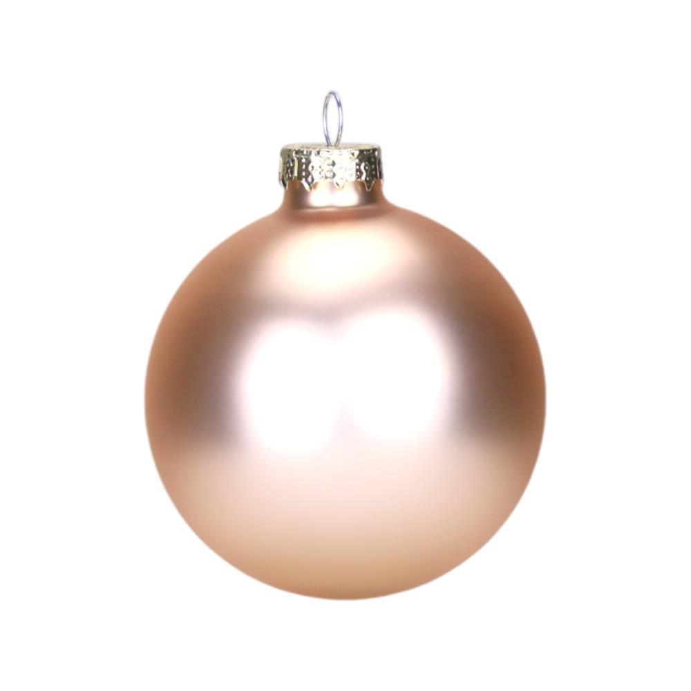 Bolas de Natal Champanhe 10cm Conjunto de 4 Unidades