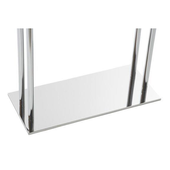 Toalheiro em Aço Prateado