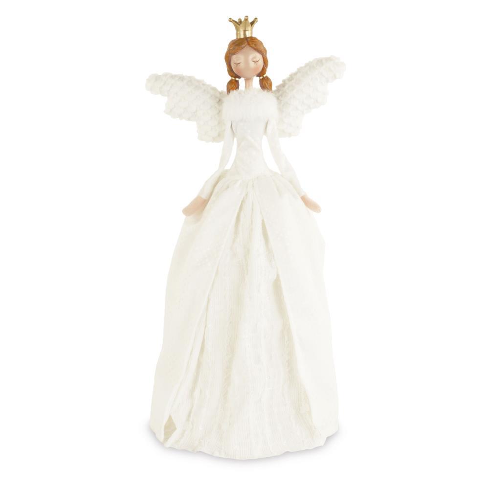 Anjo de Natal Branco c/Led