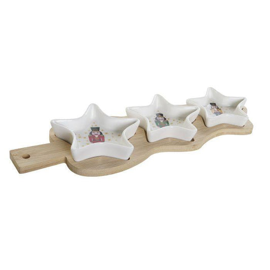 Conjunto para Aperitivos Estrela de Natal