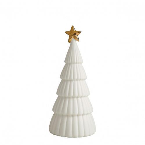 Figura Árvore de Natal Branca c/Led 20cm