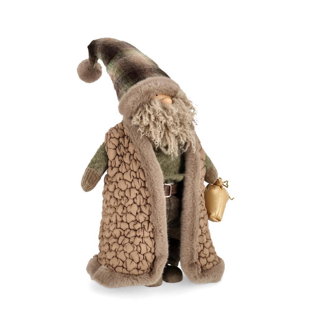 Pai Natal Castanho com Saco 70cm