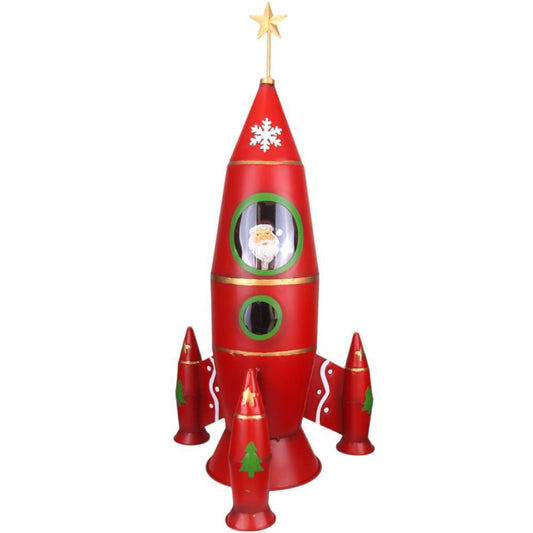 Pai Natal no Foguetão c/Led