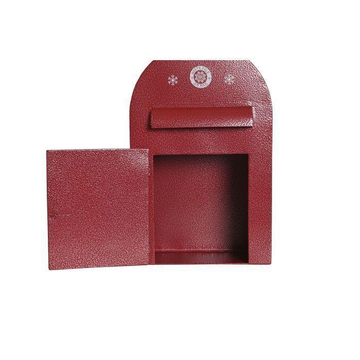 Caixa de Correio de Natal Vermelho 38cm