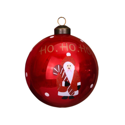Bolas de Natal Vermelho 10cm Conjunto de 4 Unidades