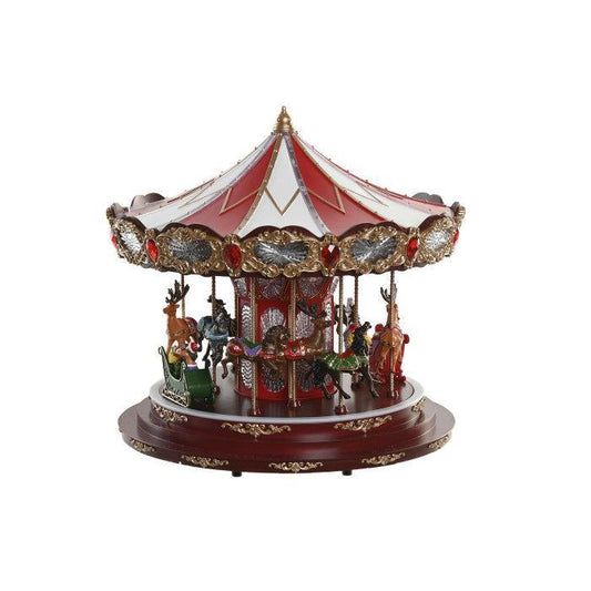 Carrossel de Natal c/Led e Movimento