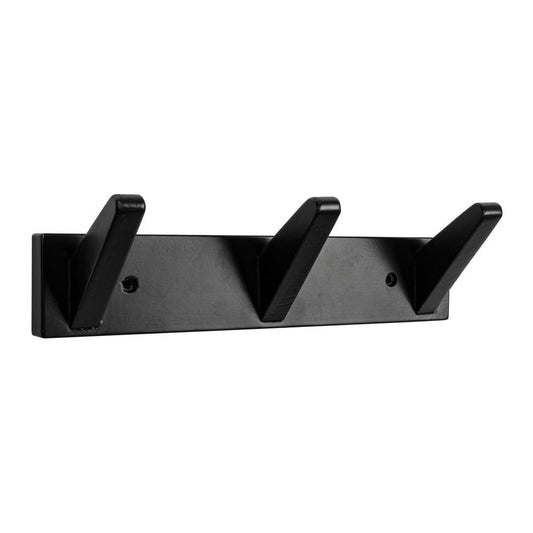 Cabide de Parede 3 Ganchos Preto