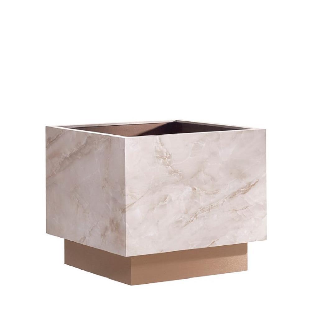 Vaso Cubo Onyx Gold