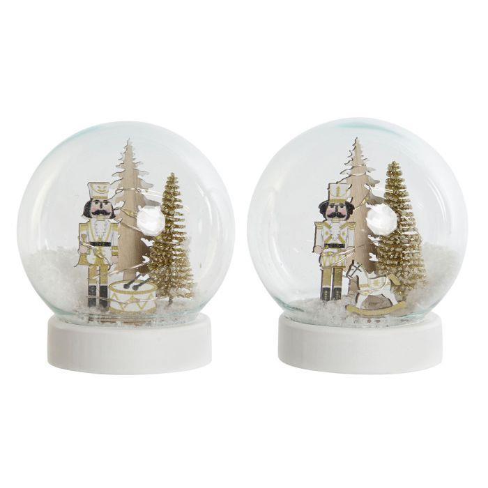 Bola de Neve c/Led 11.5cm 1 Unidade