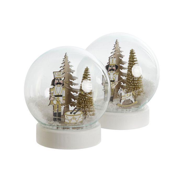 Bola de Neve c/Led 11.5cm 1 Unidade