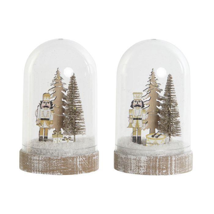 Bola de Neve c/Led 15cm 1 Unidade