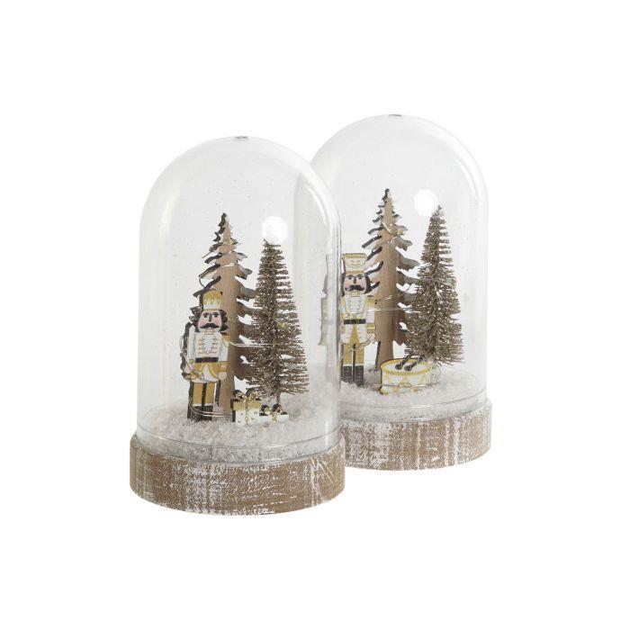 Bola de Neve c/Led 15cm 1 Unidade
