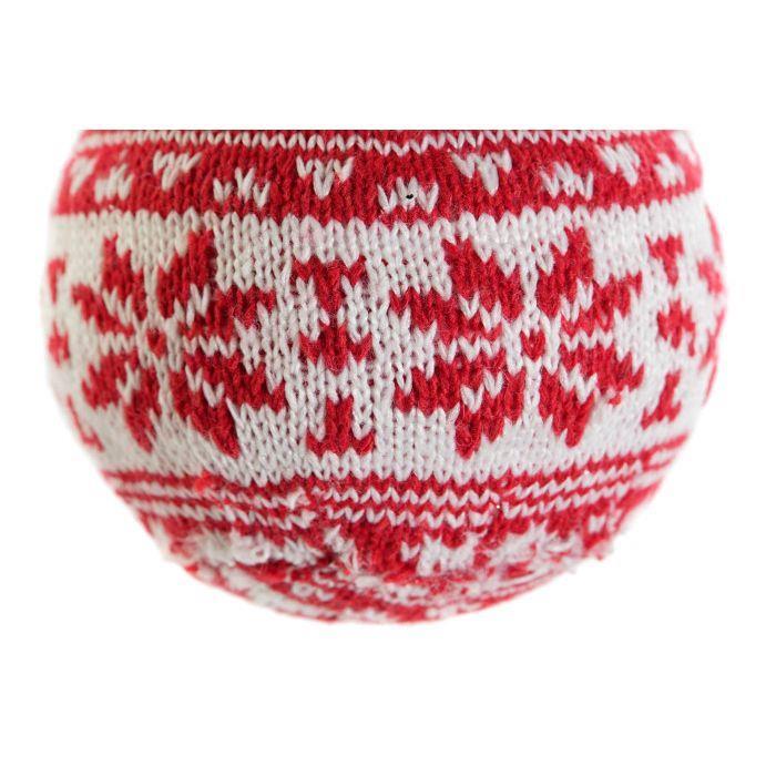 Bola de Natal Verde, Vermelho e Cinzento 1 Unidade