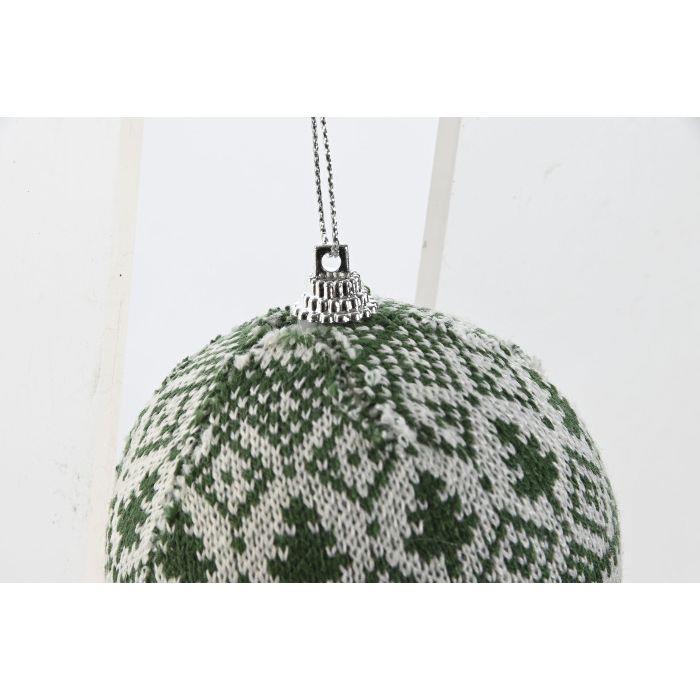 Bola de Natal Verde, Vermelho e Cinzento 1 Unidade