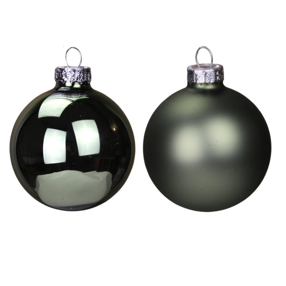 Bolas de Natal Verde 8cm Conjunto de 12 Unidades