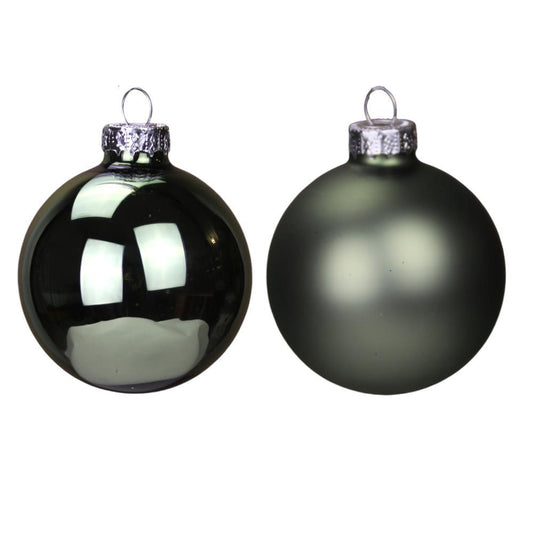 Bolas de Natal Verde 8cm Conjunto de 12 Unidades
