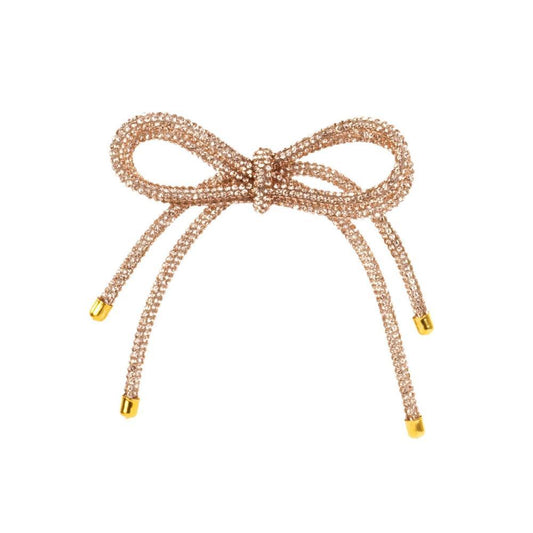 Enfeite de Natal Laço Dourado Conjunto de 4 Unidades