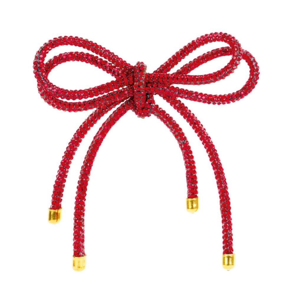 Enfeite de Natal Laço Vermelho Conjunto de 4 Unidades