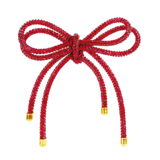 Enfeite de Natal Laço Vermelho Conjunto de 4 Unidades