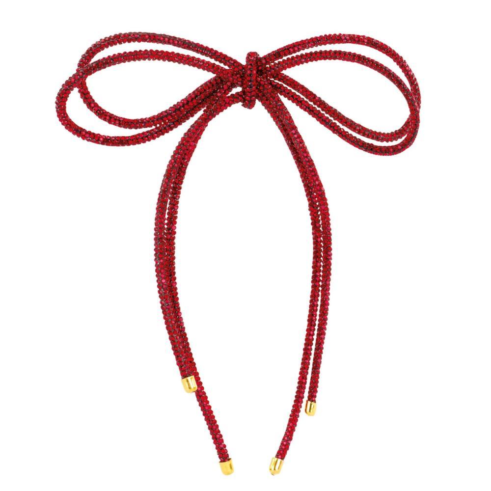 Enfeite de Natal Laço Vermelho Grande Conjunto de 4 Unidades