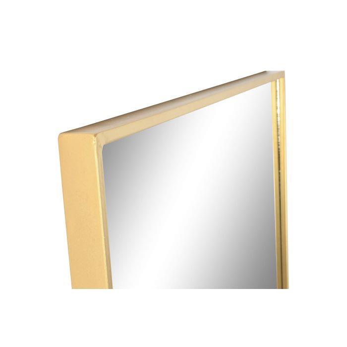 Espelho Retangular Dourado