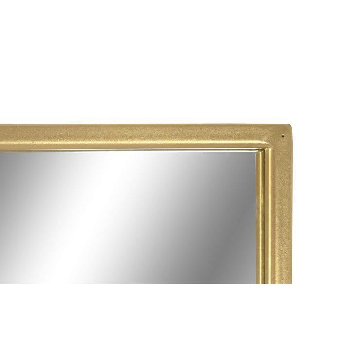 Espelho Retangular Dourado