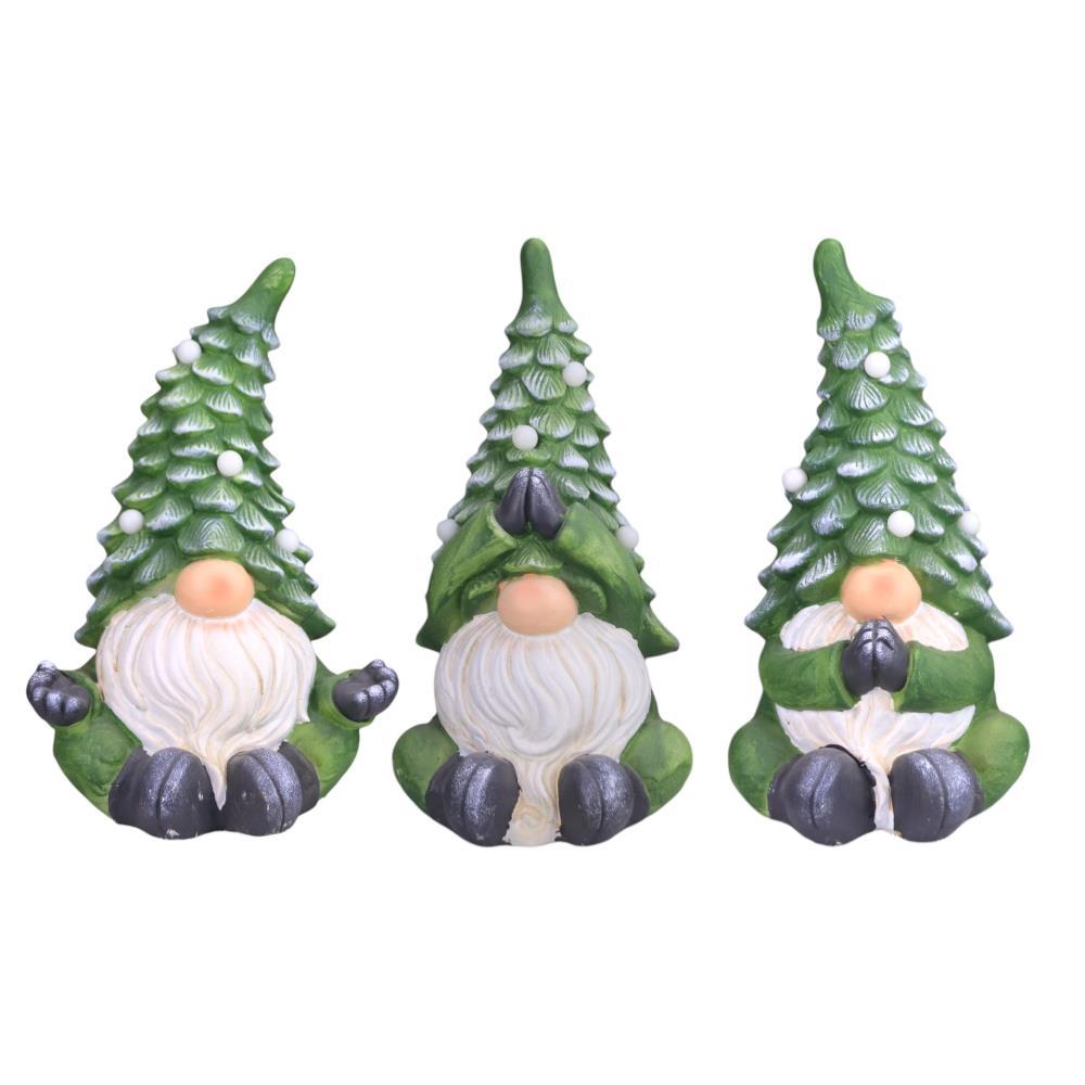 Figura de Natal Pai Natal Árvore Verde c/Led 40cm