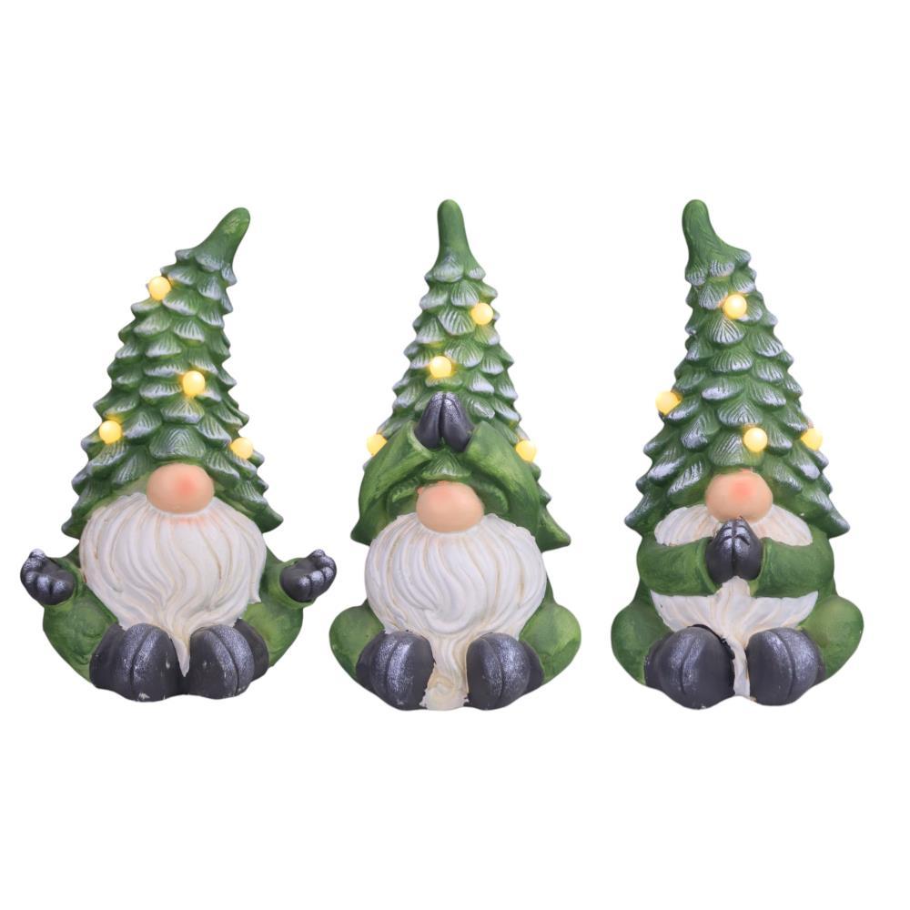 Figura de Natal Pai Natal Árvore Verde c/Led 40cm